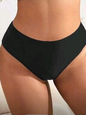 3/$15 - NWOT High Waisted Bikini Bottoms, 0XL (12), Black